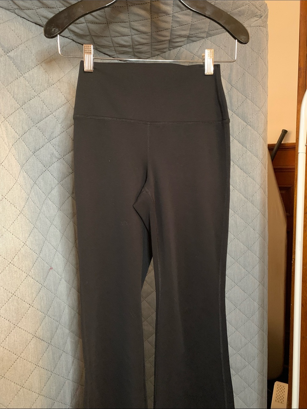 Women's Black High-Waist Flare Yoga Pants